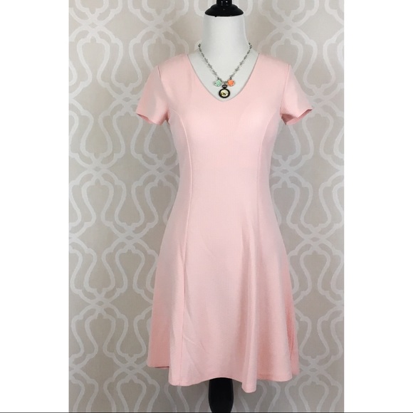 Blush Pink Waffle Dress - Picture 7 of 8